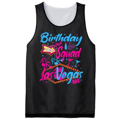 Womens Las Vegas Birthday Squad Party In Vegas Birthday Mesh Reversible Basketball Jersey Tank