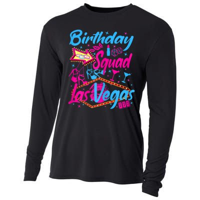 Womens Las Vegas Birthday Squad Party In Vegas Birthday Cooling Performance Long Sleeve Crew