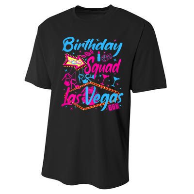 Womens Las Vegas Birthday Squad Party In Vegas Birthday Performance Sprint T-Shirt