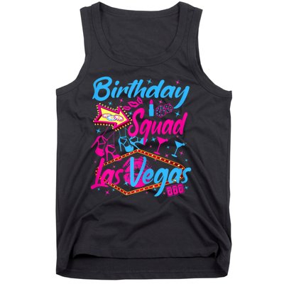 Womens Las Vegas Birthday Squad Party In Vegas Birthday Tank Top