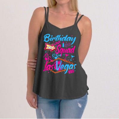 Womens Las Vegas Birthday Squad Party In Vegas Birthday Women's Strappy Tank