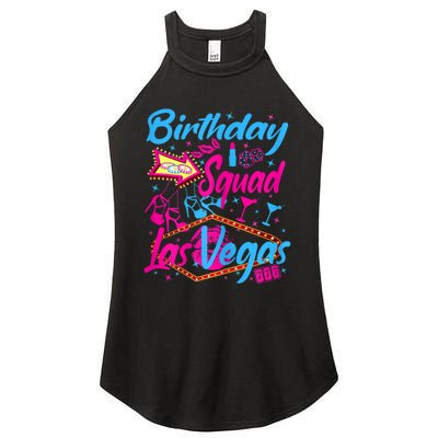 Womens Las Vegas Birthday Squad Party In Vegas Birthday Women's Perfect Tri Rocker Tank