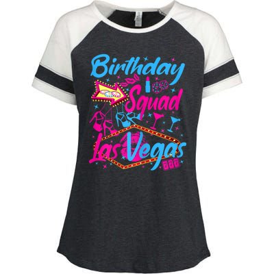 Womens Las Vegas Birthday Squad Party In Vegas Birthday Enza Ladies Jersey Colorblock Tee