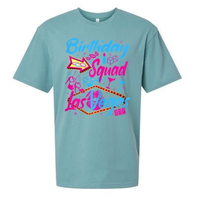 Womens Las Vegas Birthday Squad Party In Vegas Birthday Sueded Cloud Jersey T-Shirt