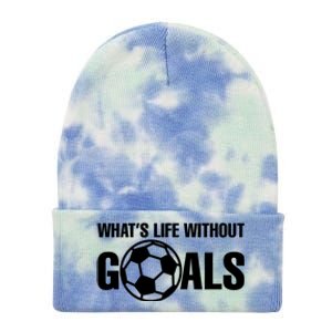 Whats Life Without Goals Soccer Player Coach Tie Dye 12in Knit Beanie