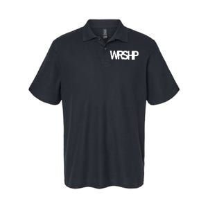 WRSHP Logo Worship Christian Softstyle Adult Sport Polo