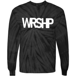 WRSHP Logo Worship Christian Tie-Dye Long Sleeve Shirt