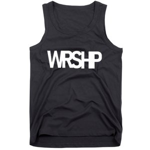 WRSHP Logo Worship Christian Tank Top