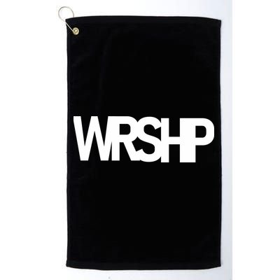 WRSHP Logo Worship Christian Golf Towel
