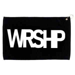 WRSHP Logo Worship Christian Grommeted Golf Towel