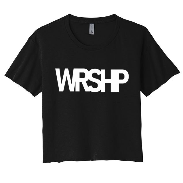 WRSHP Logo Worship Christian Crop Top