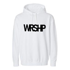 WRSHP Logo Worship Christian Garment-Dyed Fleece Hoodie