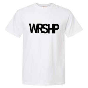 WRSHP Logo Worship Christian Garment-Dyed Heavyweight T-Shirt