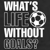 Whats Life Without Goals Soccer Player Coach Gift 7 Panel Mesh Trucker Snapback Hat