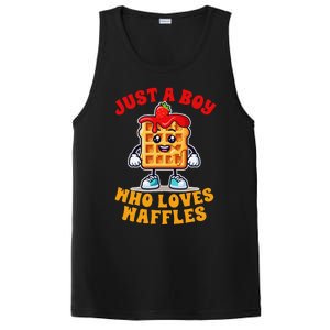 Waffle Lover Waffle Squad Foodie Just A Boy Loves Waffles PosiCharge Competitor Tank