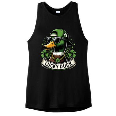 Waterfowl Lovers Ladies PosiCharge Tri-Blend Wicking Tank