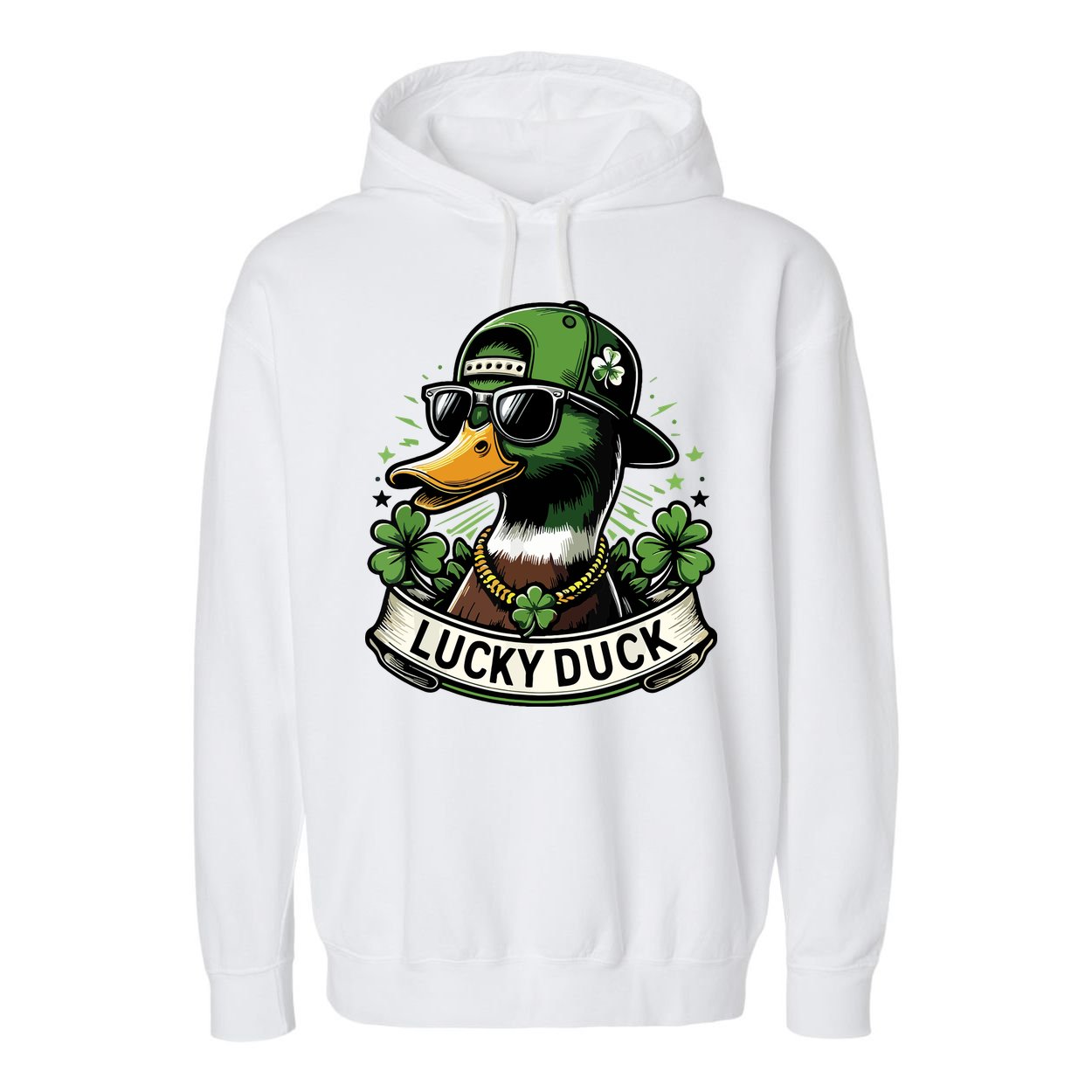 Waterfowl Lovers Garment-Dyed Fleece Hoodie