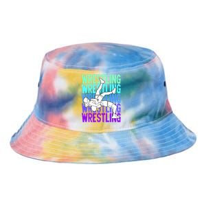 Wrestling Lovers Tie Dye Newport Bucket Hat