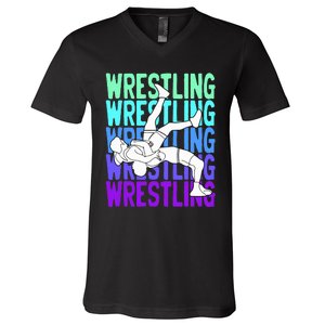 Wrestling Lovers V-Neck T-Shirt