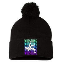 Wrestling Lovers Pom Pom 12in Knit Beanie