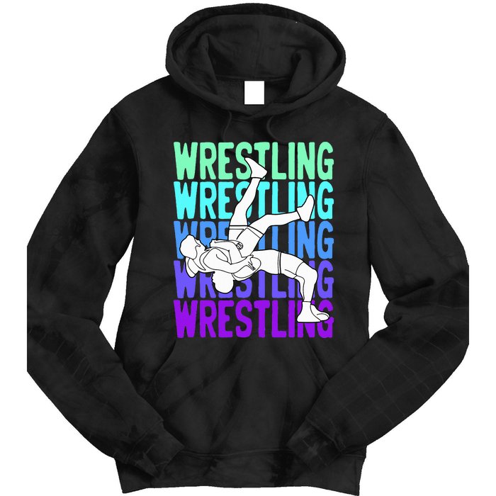 Wrestling Lovers Tie Dye Hoodie