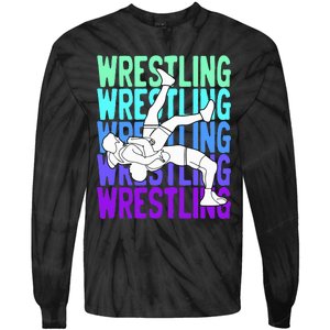 Wrestling Lovers Tie-Dye Long Sleeve Shirt