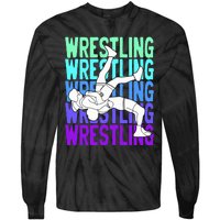 Wrestling Lovers Tie-Dye Long Sleeve Shirt