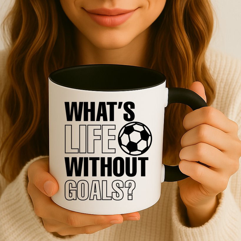 Whats Life Without Goals Soccer Player Coach Gift Mug