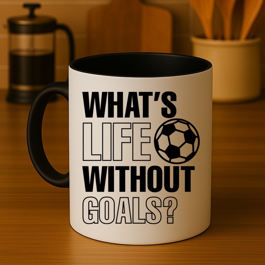 Whats Life Without Goals Soccer Player Coach Gift Mug