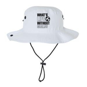 Whats Life Without Goals Soccer Player Coach Gift Legacy Cool Fit Booney Bucket Hat