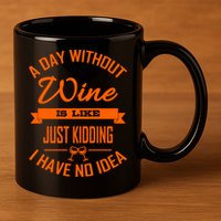 Wine Lover Wine Er A Day Without Wine Sommelier Cute Gift 11oz C Handle Ceramic Mug