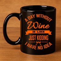 Wine Lover Wine Er A Day Without Wine Sommelier Cute Gift 11oz C Handle Ceramic Mug