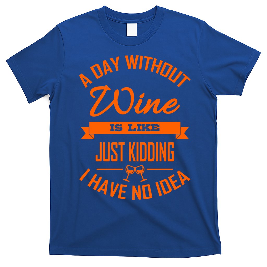 Wine Lover Wine Er A Day Without Wine Sommelier Cute Gift T-Shirt