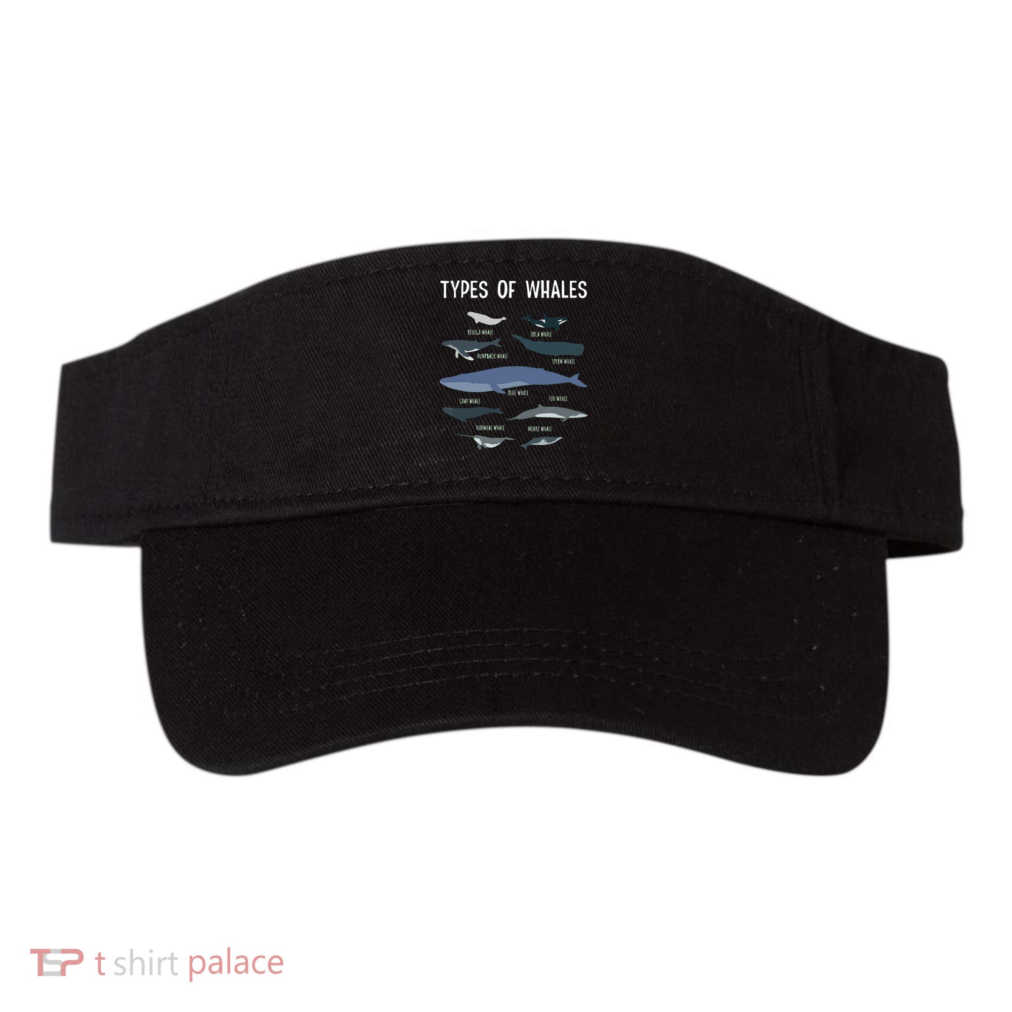 Whale Lover , Whale Lover Gift, Types Of Whales Visor