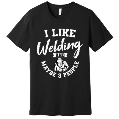 Welding Lover Welder Helmet Metal FabricationFusing MIG Arc Premium T-Shirt