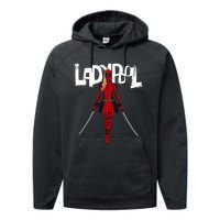 Wolverine Ladypool With Swords Performance Fleece Hoodie