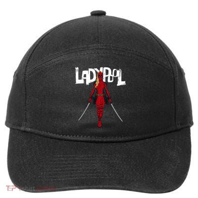 Wolverine Ladypool With Swords 7-Panel Snapback Hat