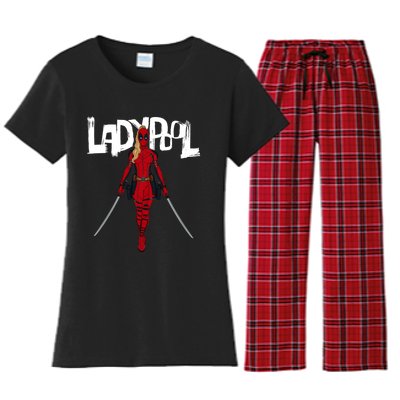 Wolverine Ladypool With Swords Women's Flannel Pajama Set