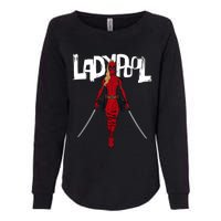 Wolverine Ladypool With Swords Womens California Wash Sweatshirt