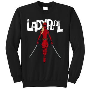 Wolverine Ladypool With Swords Tall Sweatshirt