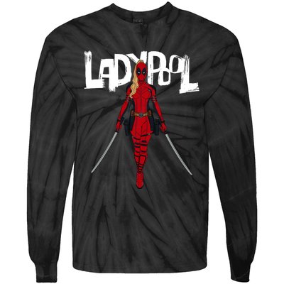 Wolverine Ladypool With Swords Tie-Dye Long Sleeve Shirt