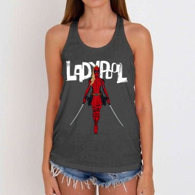 Wolverine Ladypool With Swords Women's Knotted Racerback Tank