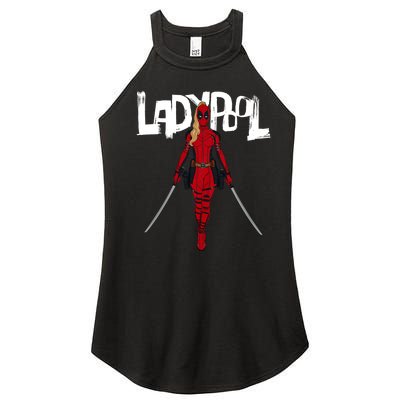 Wolverine Ladypool With Swords Women’s Perfect Tri Rocker Tank