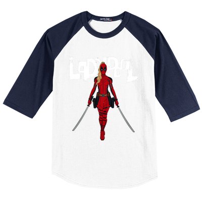 Wolverine Ladypool With Swords Baseball Sleeve Shirt