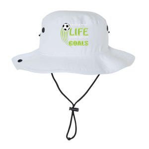 What's Life Without Goals Soccer Football Funny Gift Legacy Cool Fit Booney Bucket Hat