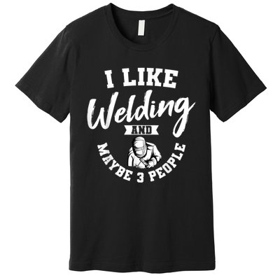 Welding Lover Welder Helmet Metal FabricationFusing MIG Arc Premium T-Shirt