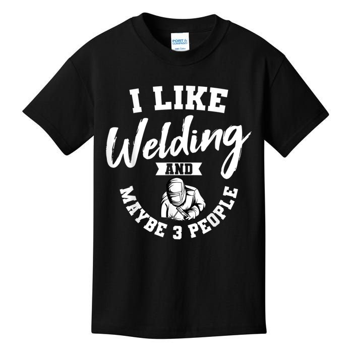 Welding Lover Welder Helmet Metal FabricationFusing MIG Arc Kids T-Shirt