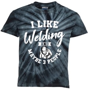 Welding Lover Welder Helmet Metal FabricationFusing MIG Arc Kids Tie-Dye T-Shirt