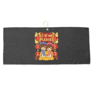 Want Li Xi Me Please Vietnamese Lunar New Year Gift Large Microfiber Waffle Golf Towel