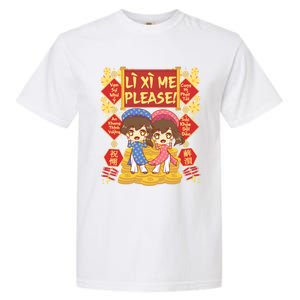 Want Li Xi Me Please Vietnamese Lunar New Year Gift Garment-Dyed Heavyweight T-Shirt